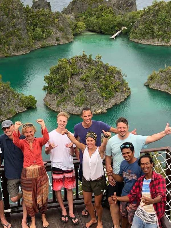 Guests at Fam Island Lookout